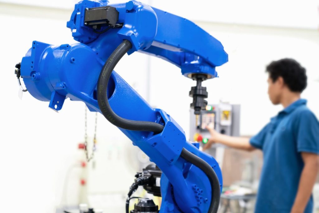 Einrichtung eines Roboters
